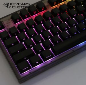 black translucent keycap