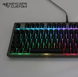 black translucent keycap