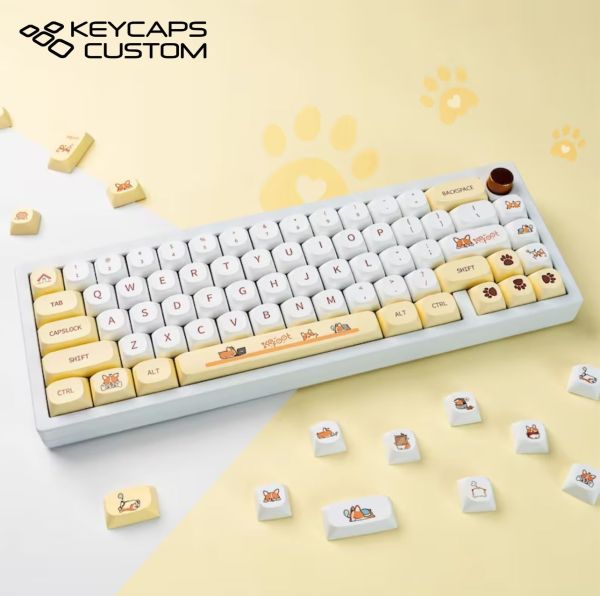 cute corgi dog theme keycap