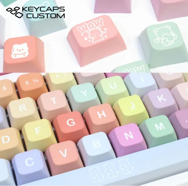 kawaii bear soft candy keycap