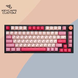 Pink White Theme Keycap Set