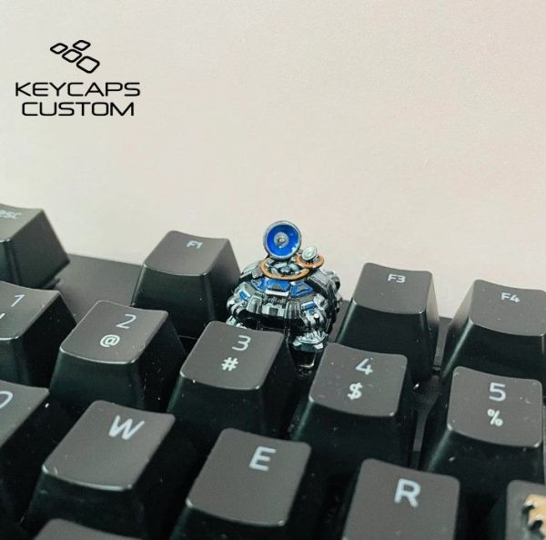 Resin Orbital Command Keycap Inspired by Starcraft 2 This keycap is inspired by Blizzard's RTS game, Starcraft 2, and features the Orbital Command design.