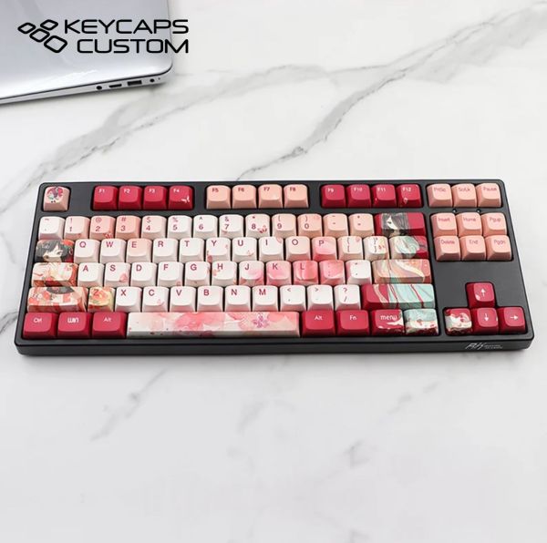 vintage sakura theme keycap