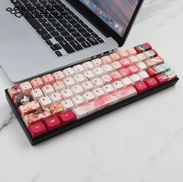 vintage sakura theme keycap