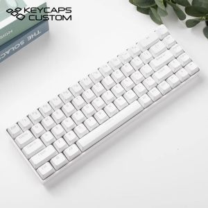 white translucent theme keycap